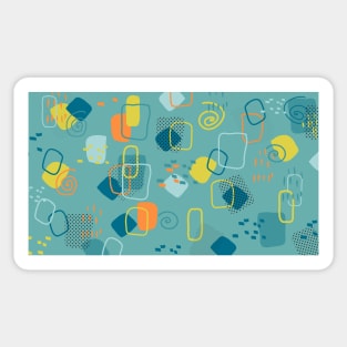 Hand-Drawn Modern Abstract Pattern Sticker